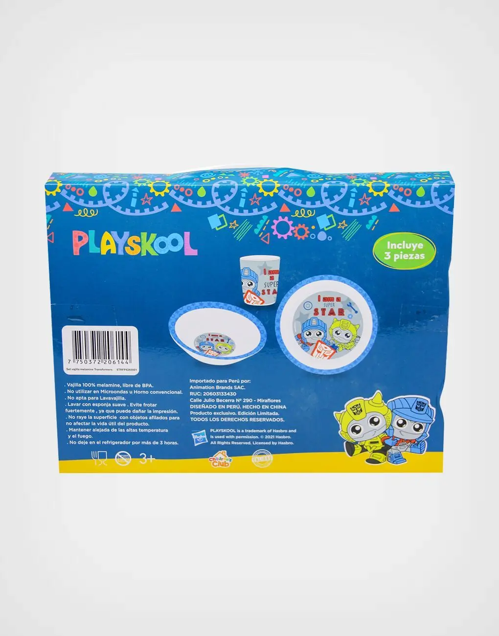 Set Vajilla Melamine Transformers