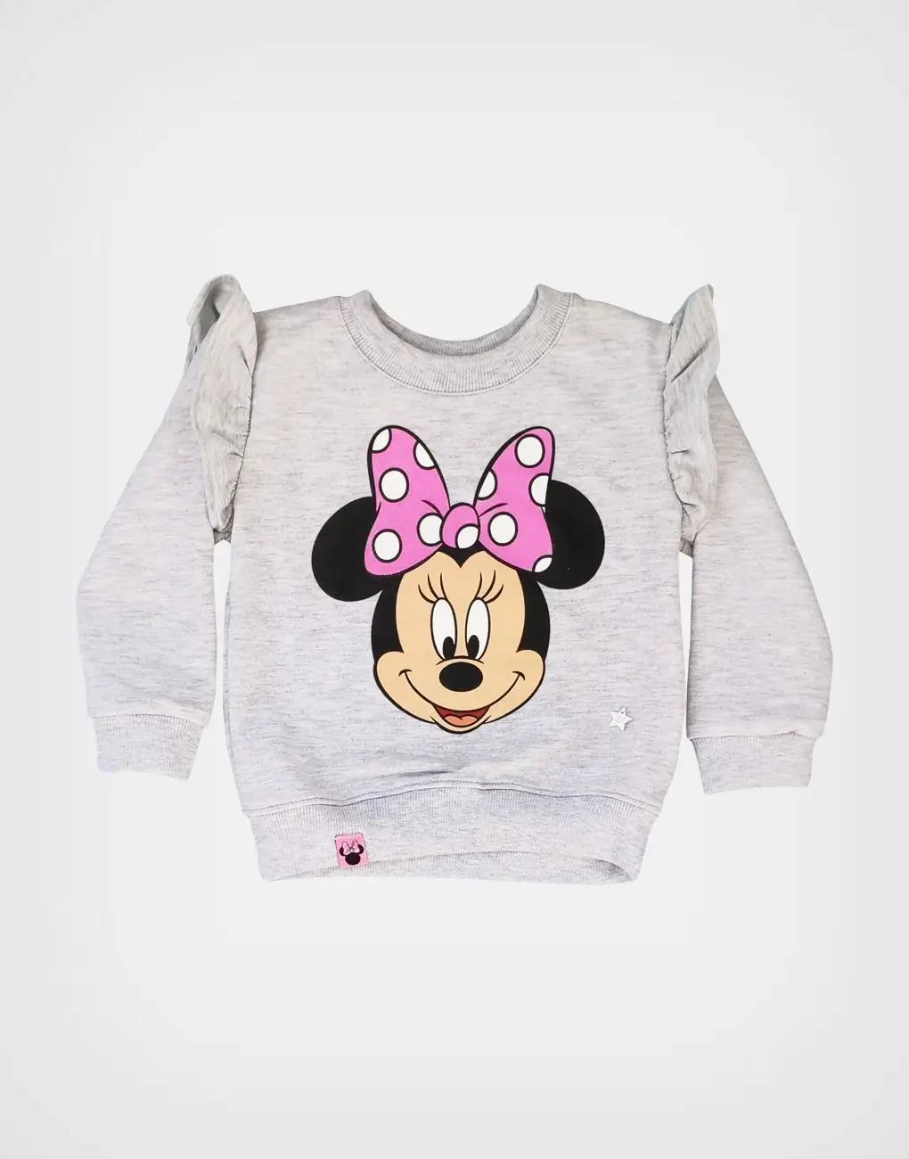 Conjunto Minnie Mouse Gris Polera + Jogger