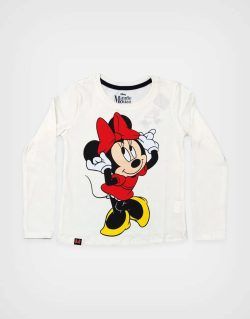 Pijama Minnie Mouse Marfil + Azul Marino