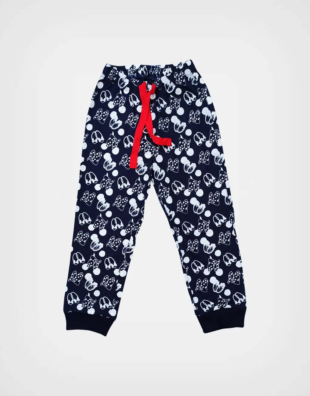 Pijama Minnie Mouse Marfil + Azul Marino