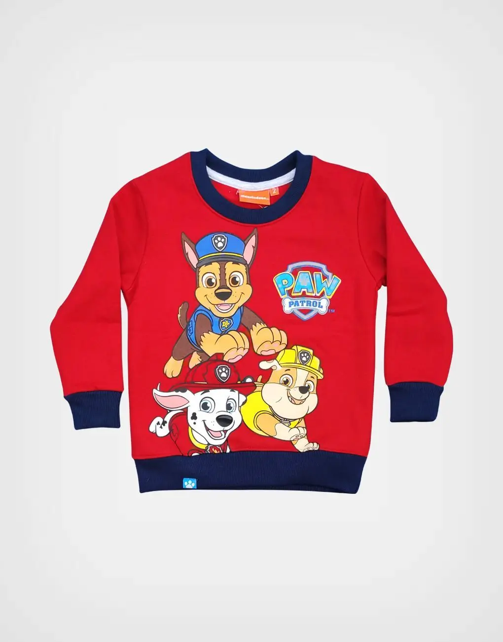 Conjunto Paw Patrol Polera Roja + Jogger Gris