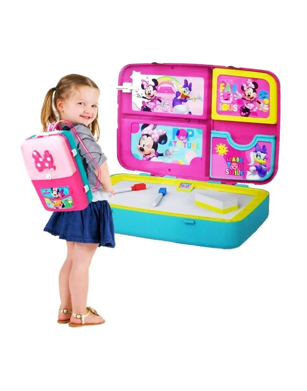 Set De Dibujo Y Mochila Minnie Mouse