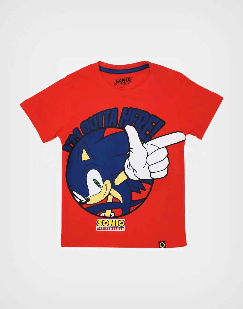 Conjunto Sonic Polo Rojo + Short Azul