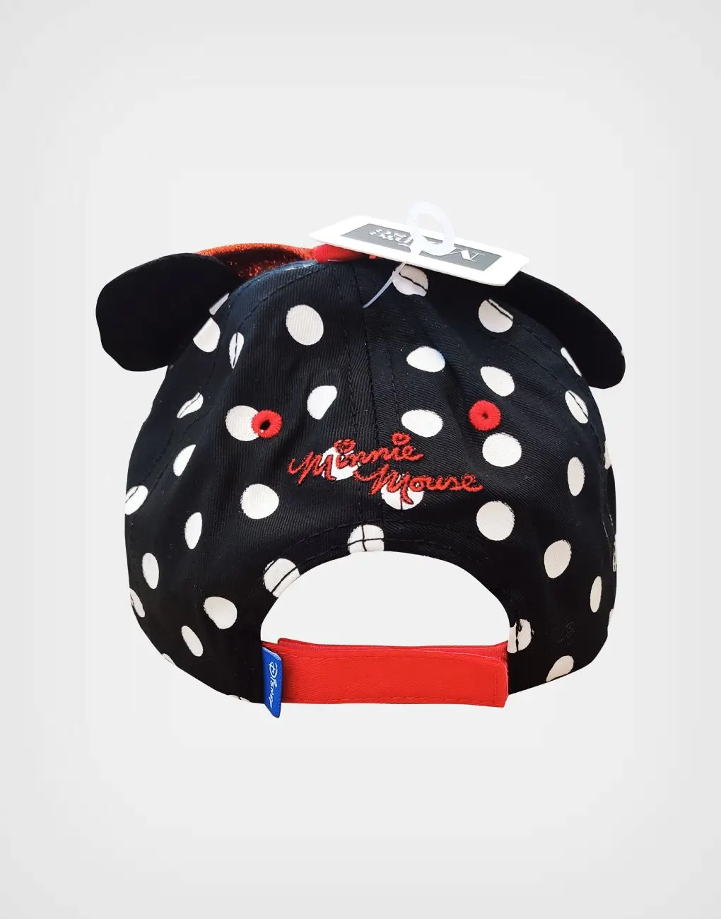 Gorra Lazo Minnie Mouse Rojo + Negro