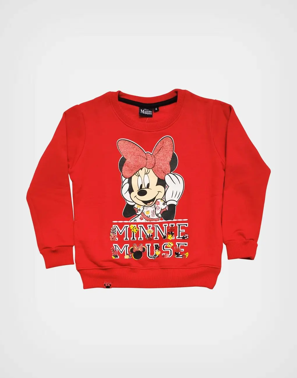 Conjunto Minnie Mouse Polera Roja + Jogger Azul Marino