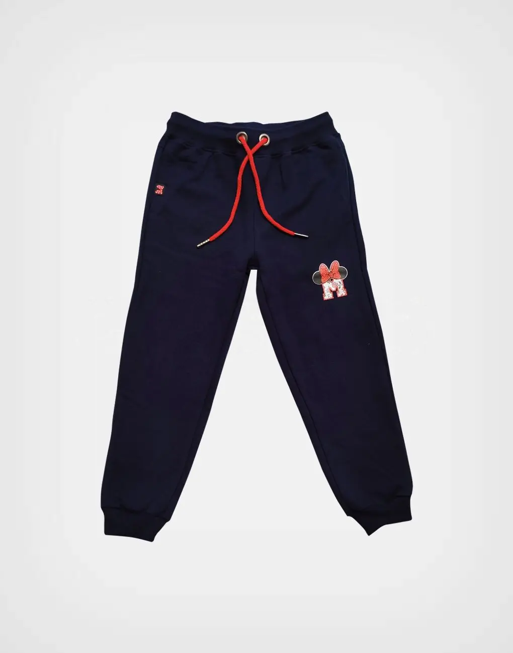 Conjunto Minnie Mouse Polera Roja + Jogger Azul Marino