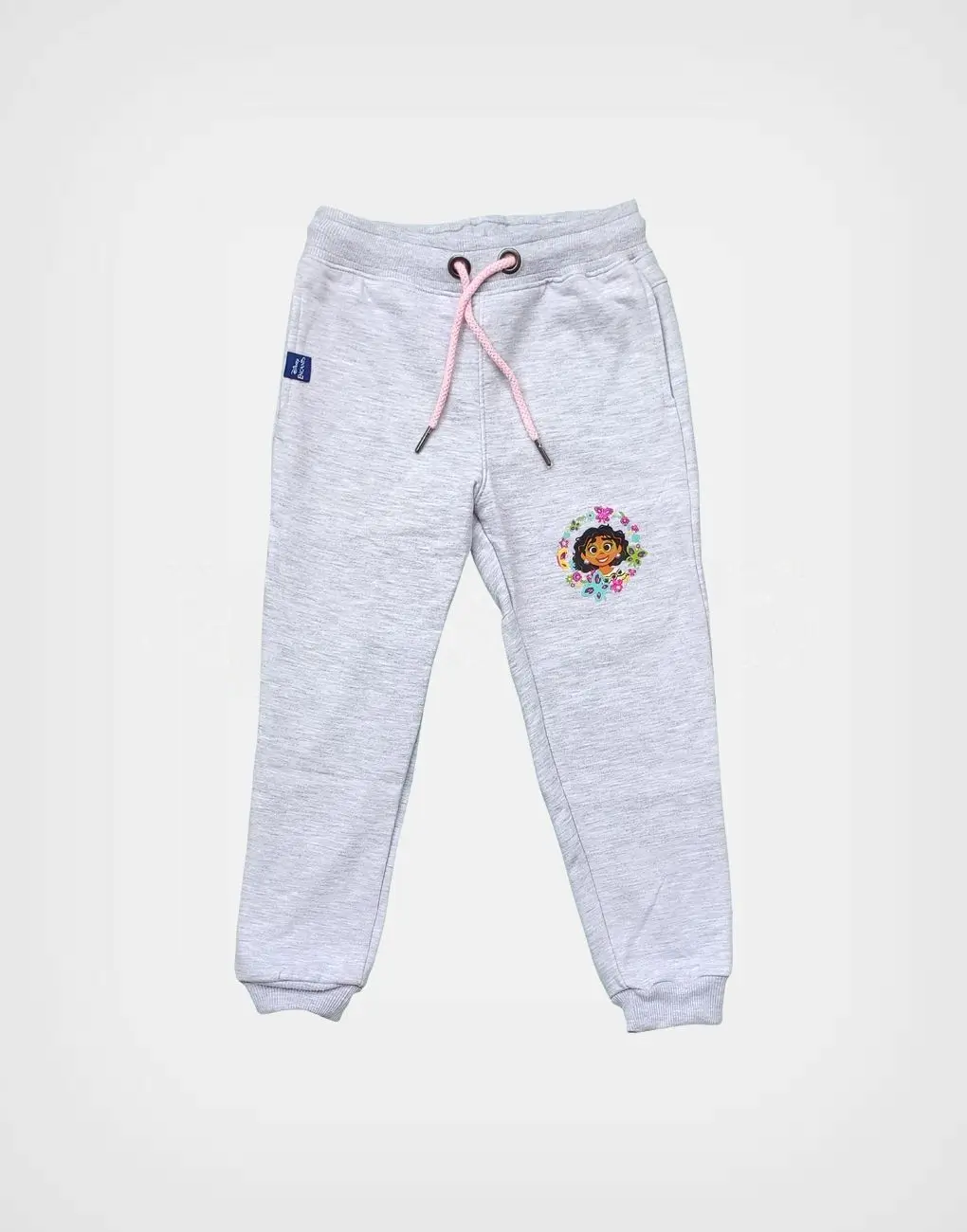 Conjunto Encanto Polera Rosada + Jogger Gris