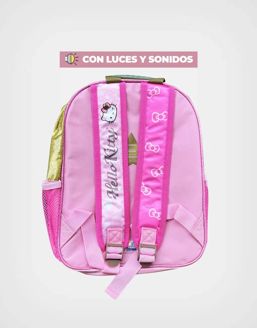 Mochila Con Luces + Sonido Hello Kitty