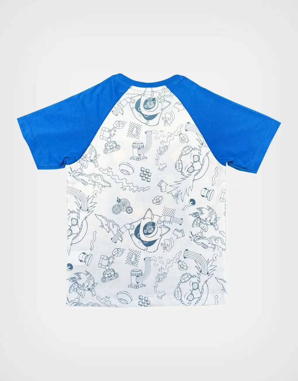 Polo Moda Sonic The Hedgehog Marfil + Azul