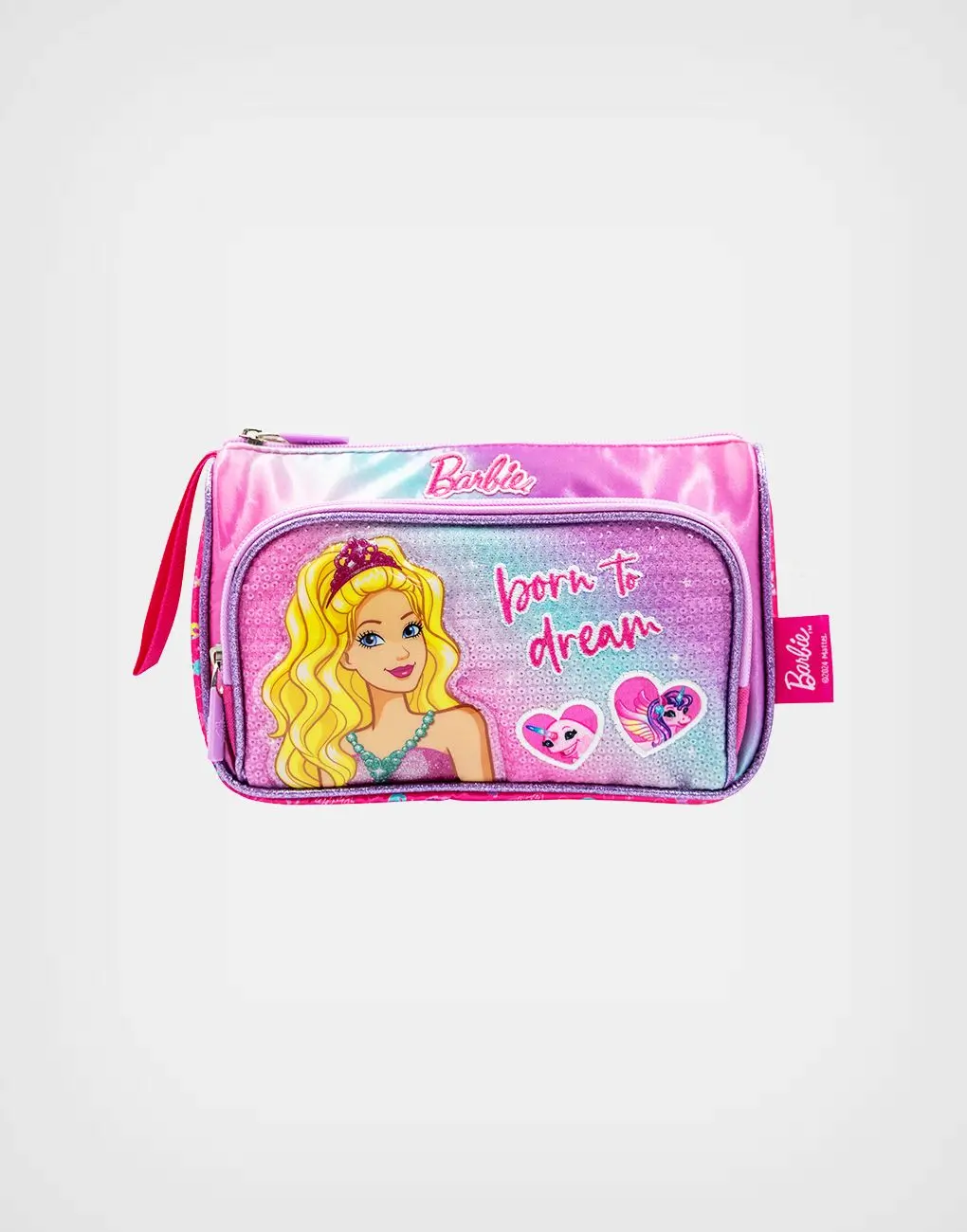 Set Escolar Barbie Fucsia Mochila + Lonchera + Cartuchera