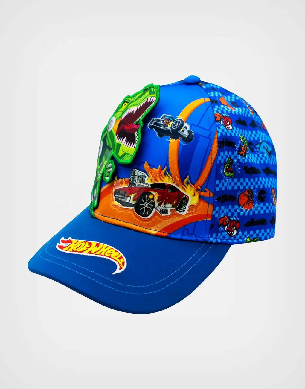 Gorra Azul Hot Wheels T-Rex Ultimate Garage