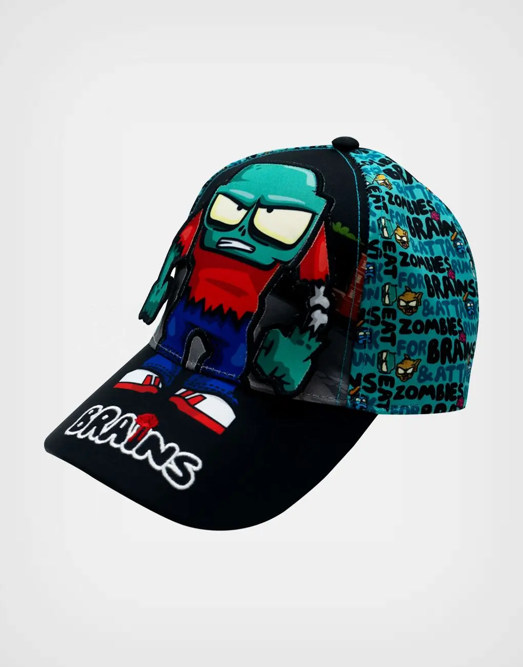 Gorra Verde + Negro Ultra Zombies Brains