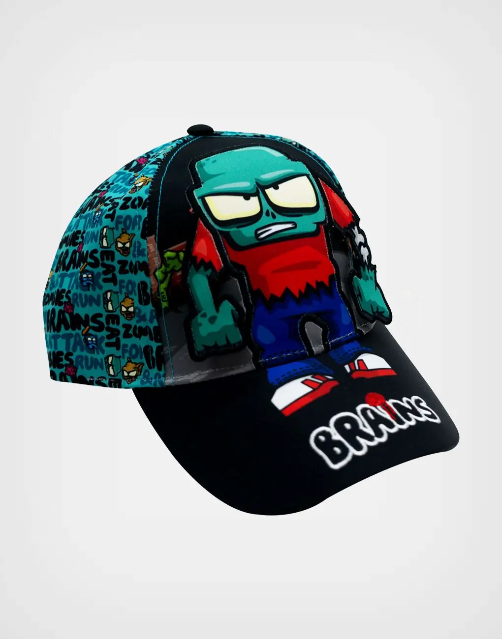Gorra Verde + Negro Ultra Zombies Brains