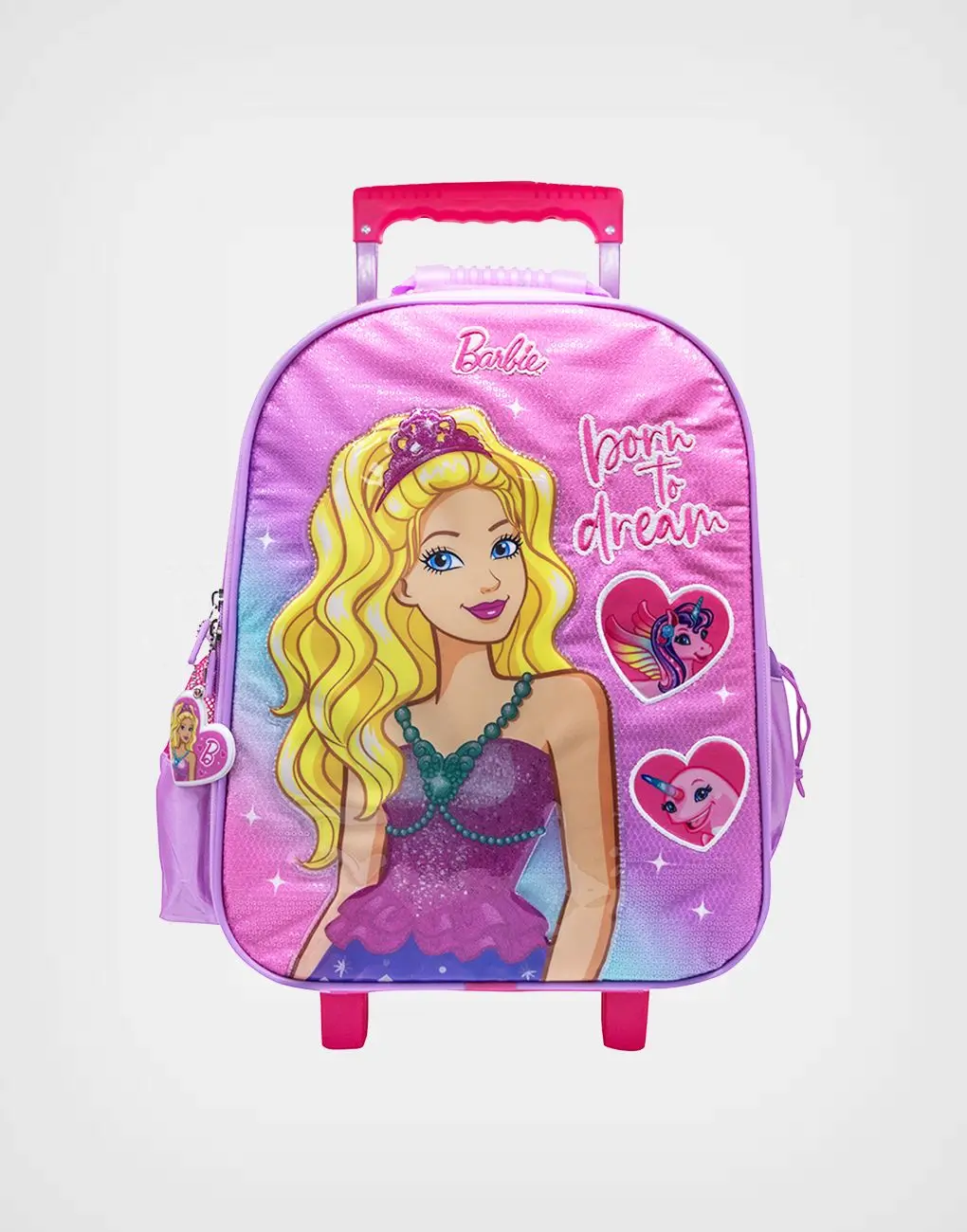 Set Escolar Barbie Fucsia Mochila + Lonchera + Cartuchera