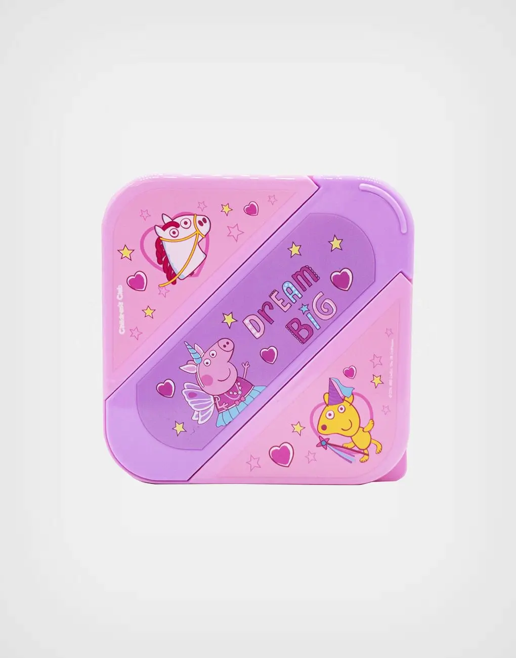 Taper Con Divisiones + Cubiertos Peppa Pig 500 ml