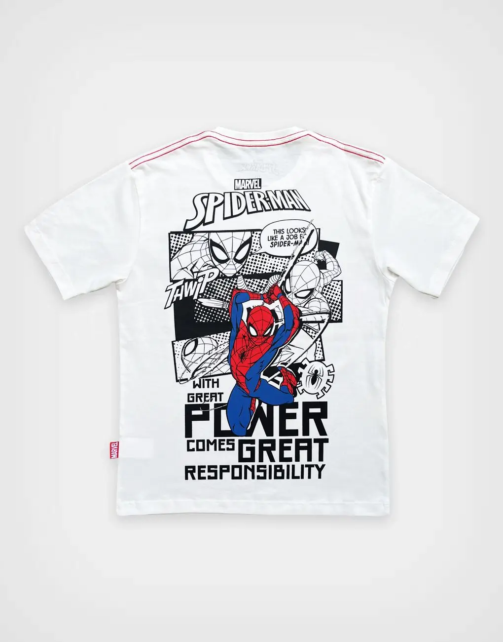 Polo MC Marfil Spider Man Wham Thwip Para Niños