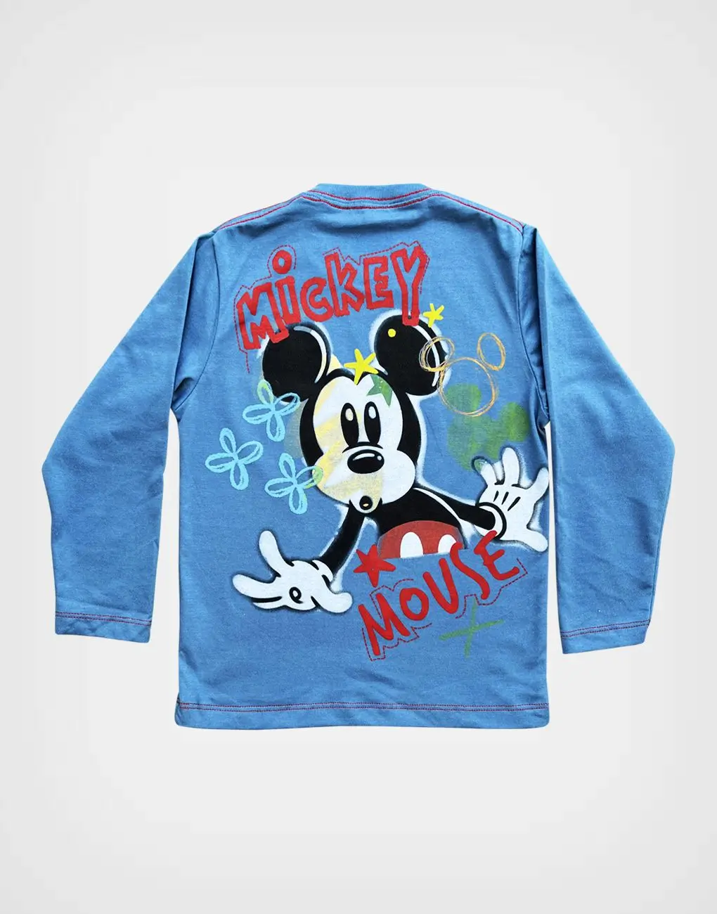 Polo ML Moda Azul Mickey Mouse Para Niño