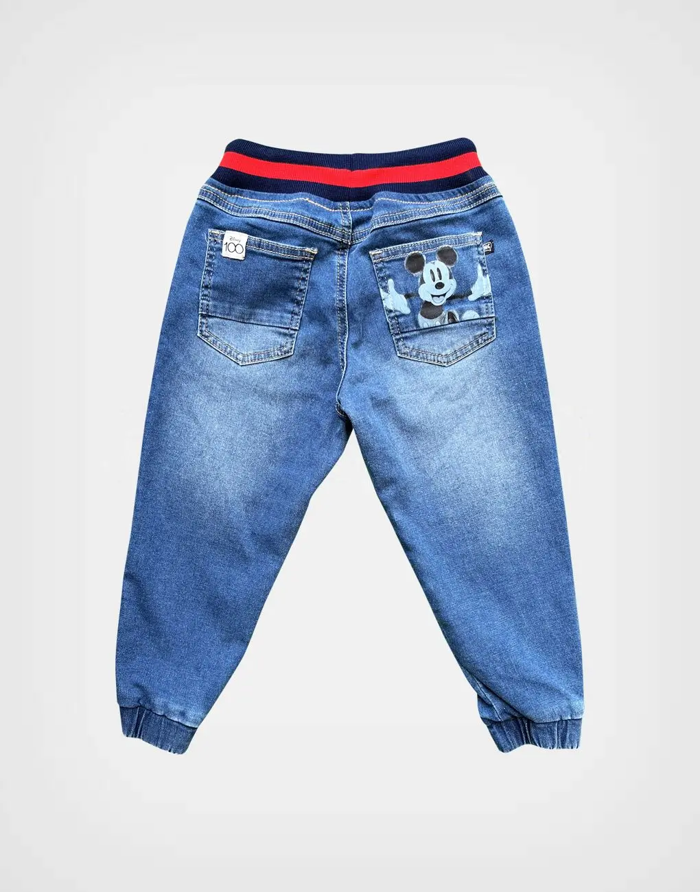 Jogger Denim Azul Mickey Mouse 100 años