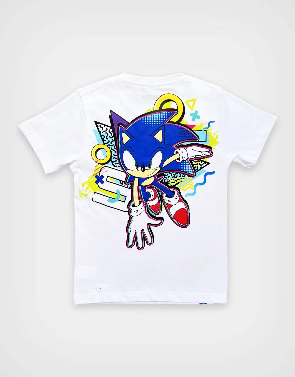 Polo MC Blanco Sonic The Hedgehog Para Niños