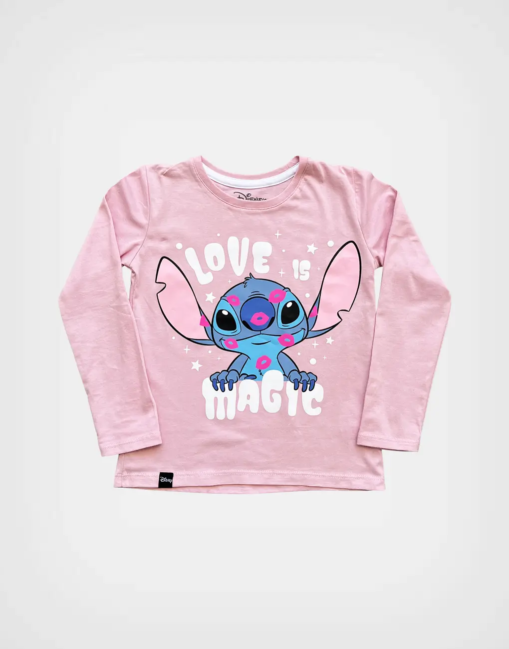 Pijama ML Stitch Melón + Celeste Para Niña