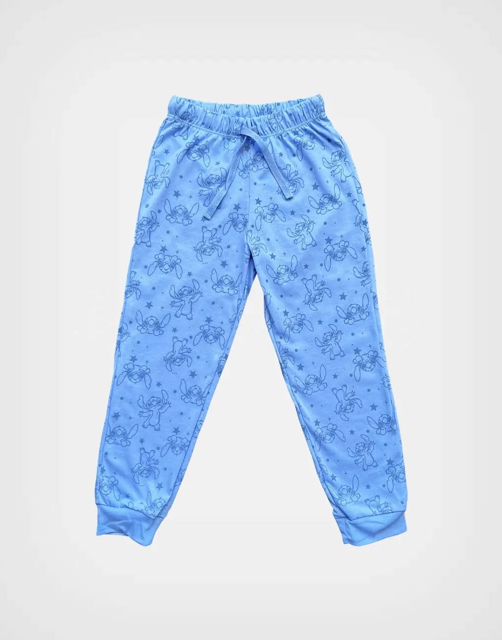 Pijama ML Stitch Melón + Celeste Para Niña