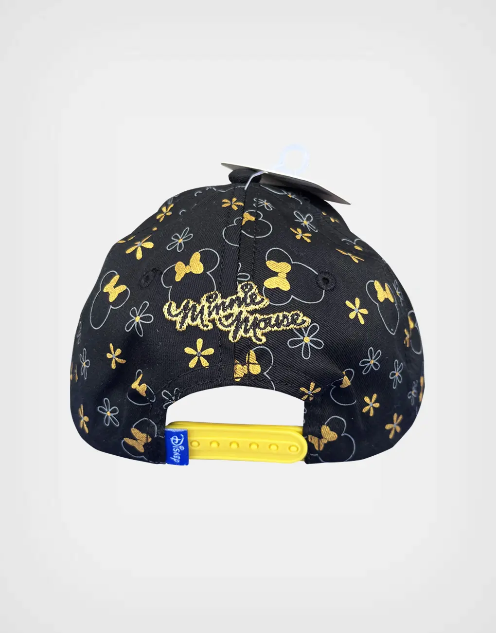 Gorra Glitter Minnie Mouse Dorado + Negro Para Niña