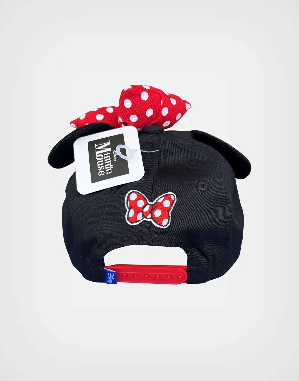 Gorra Orejas Minnie Mouse Rojo + Negro Para Niña