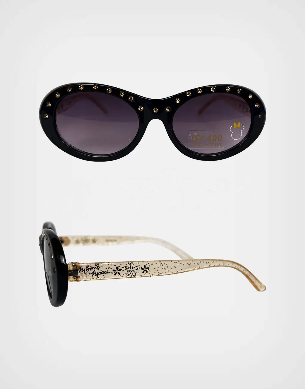 Lentes de Sol Negro + Dorado Minnie Mouse