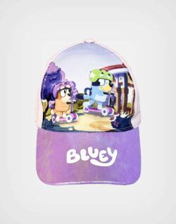Gorra Bluey & Bingo Lila + Rosa Para Niña