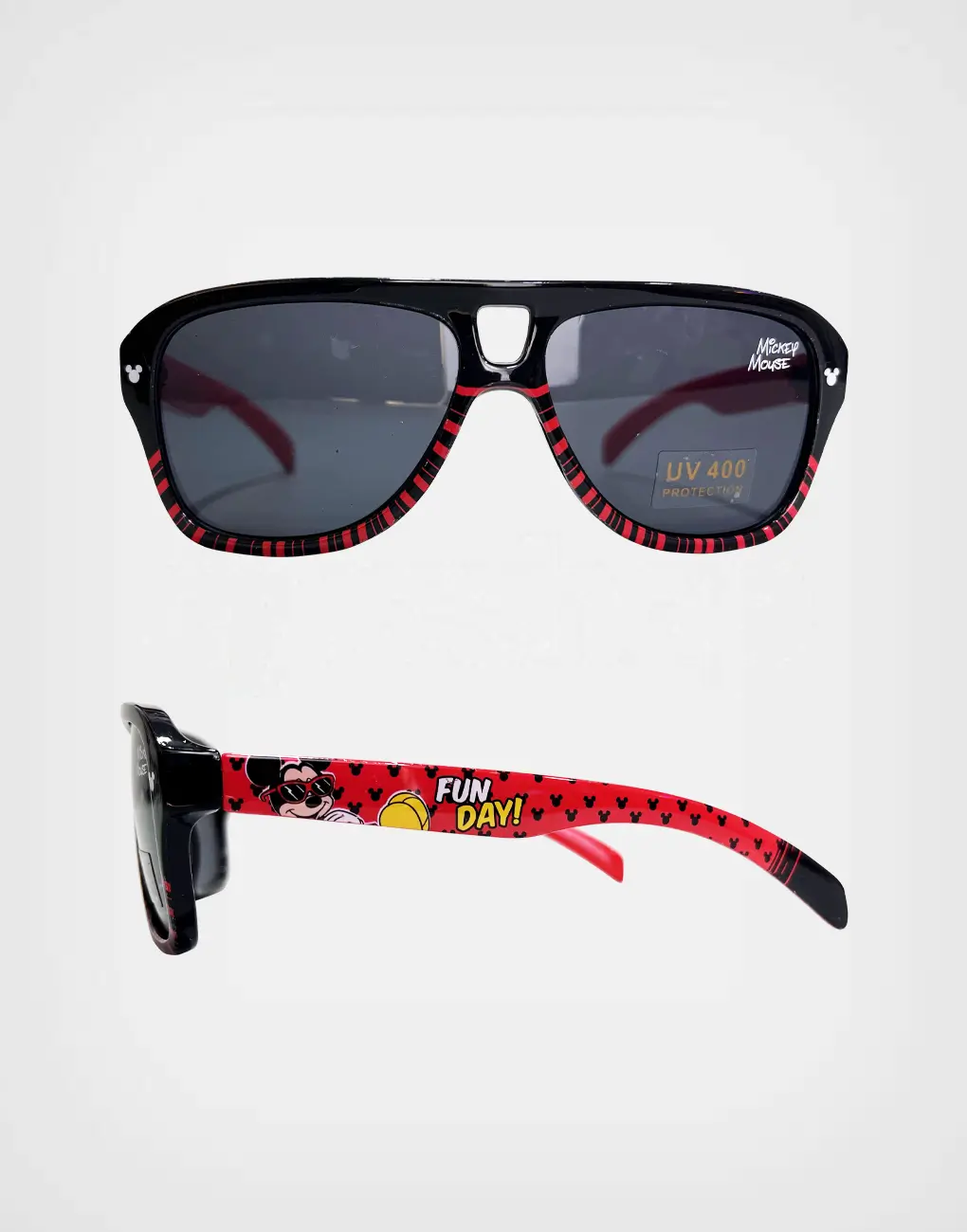Lentes de Sol Negro + Rojo Mickey Mouse Fun Day!