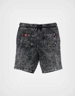 Bermuda Negra Spider Man French Terry Para Niños
