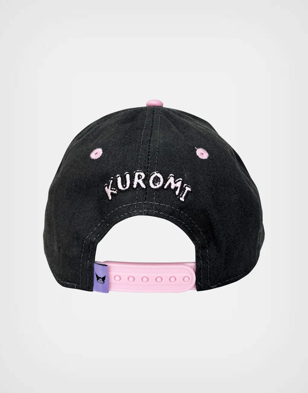 Gorra Kuromi Gris Oscuro + Rosa Para Niñas