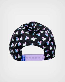 Gorra Minnie Mouse Lila + Negro Para Niñas