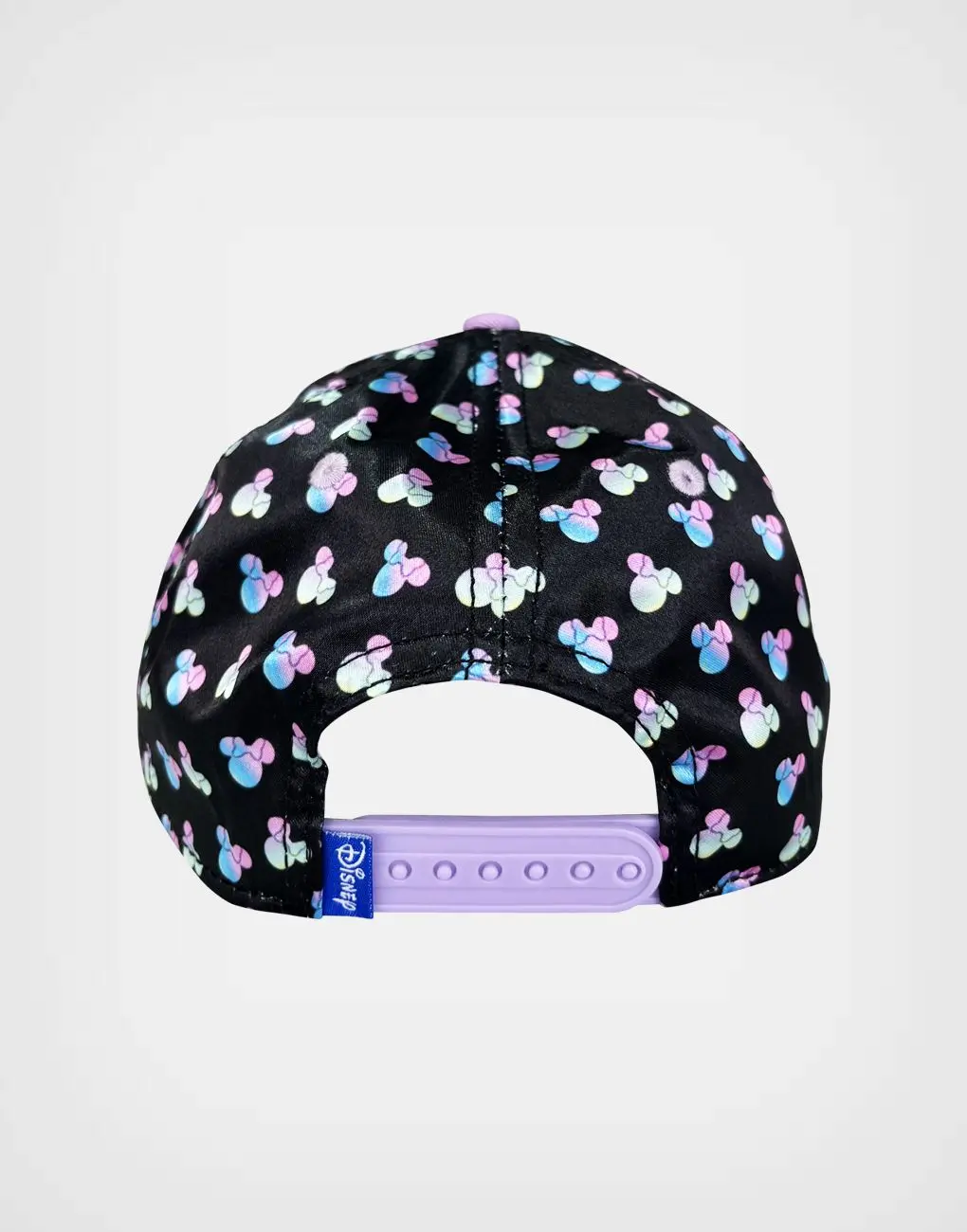 Gorra Minnie Mouse Lila + Negro Para Niñas