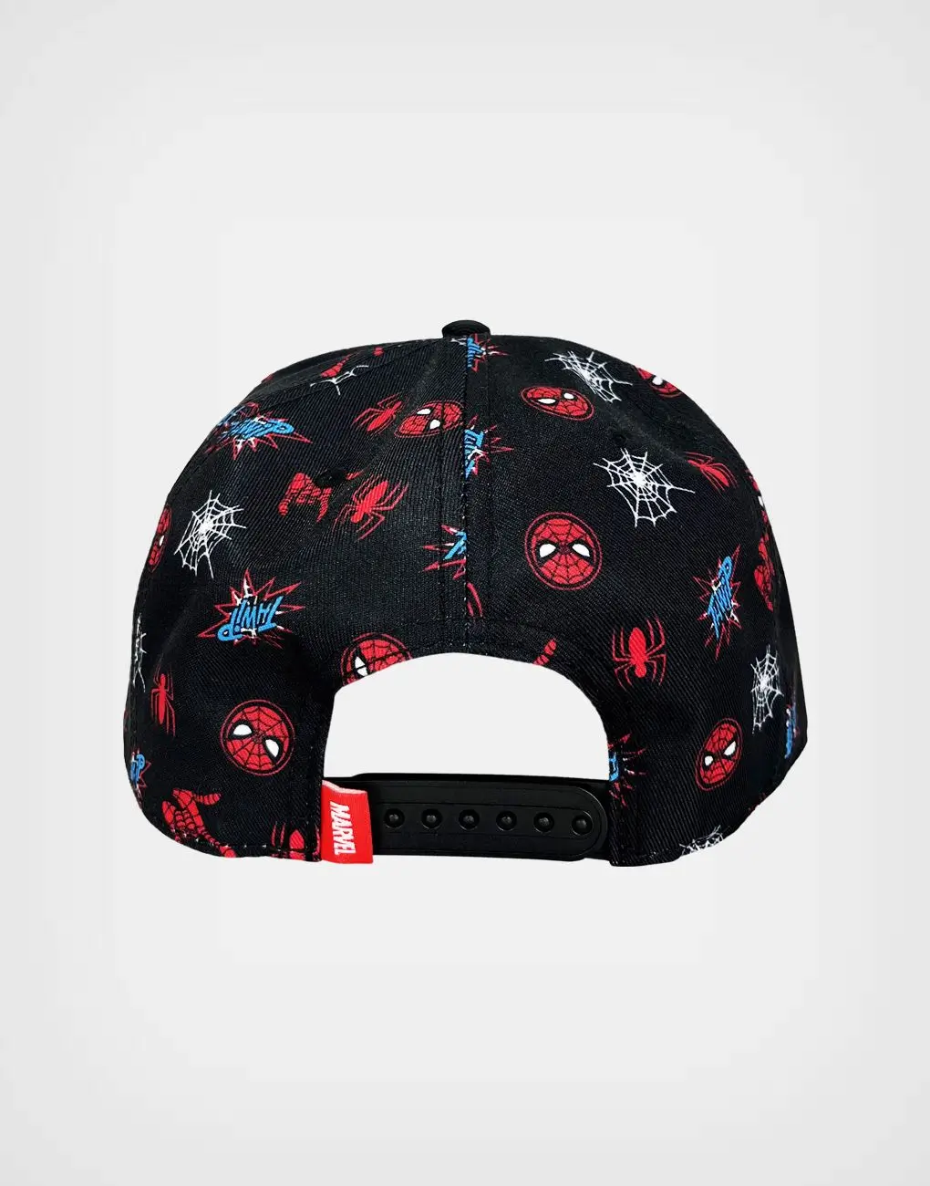 Gorra Visera Plana Spider Man Negro Para Niños