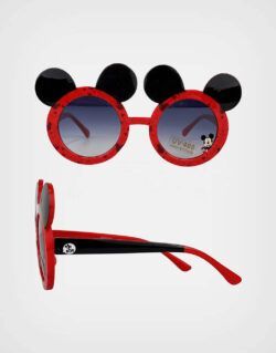 Lentes de Sol Mickey Mouse Orejas Rojo + Negro