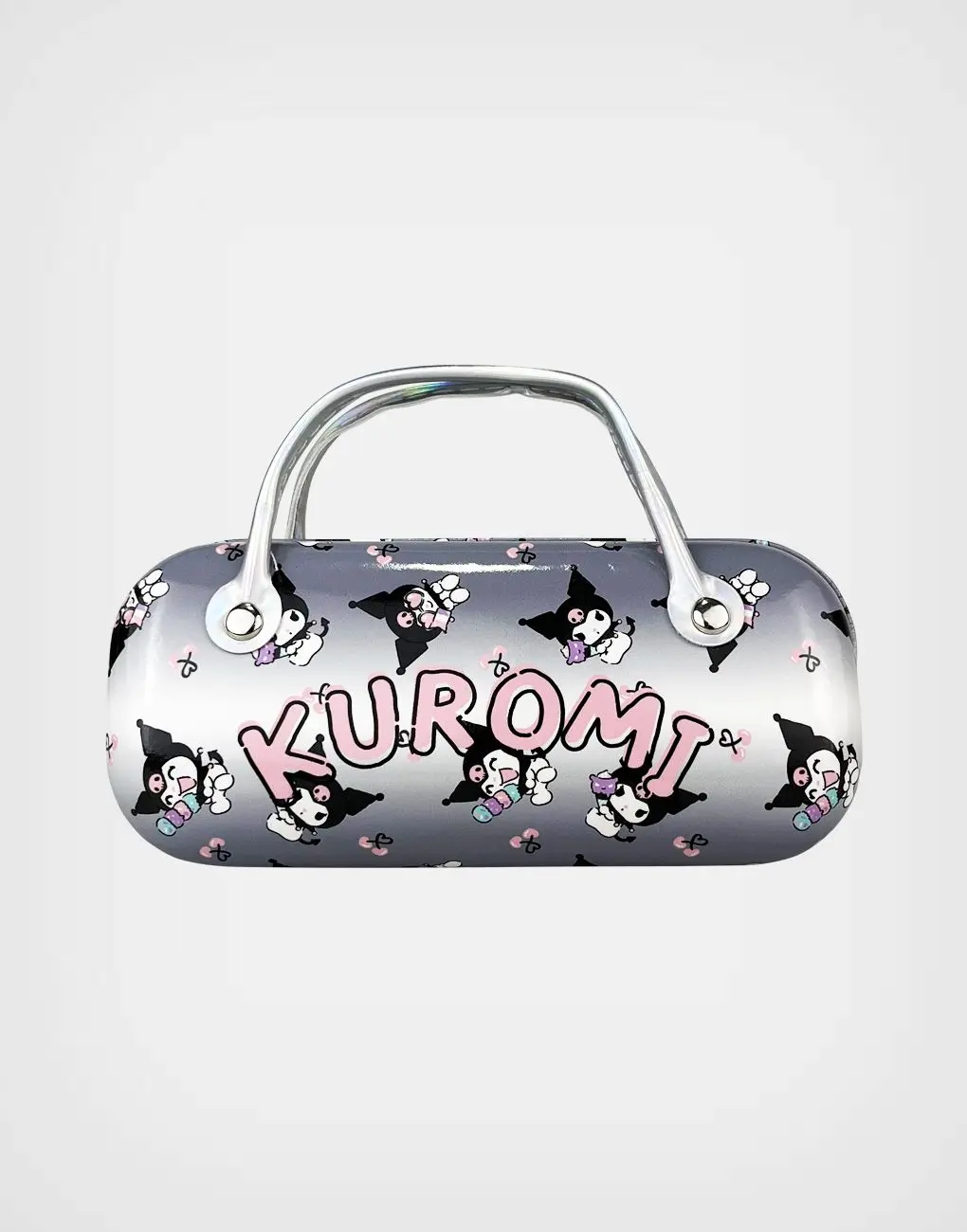 Lentes de Sol con Estuche Kuromi Gris Oscuro + Rosa Para Niñas