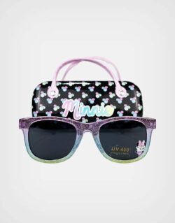 Lentes de Sol con Estuche Minnie Mouse Lila + Negro Para Niñas