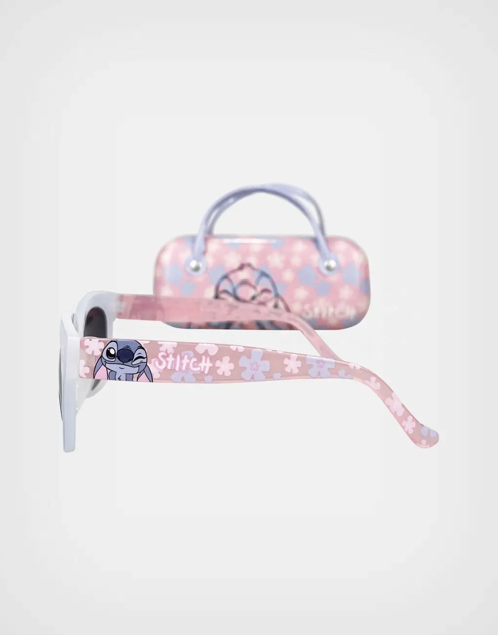 Lentes de Sol con Estuche Stitch Rosa Para Niñas
