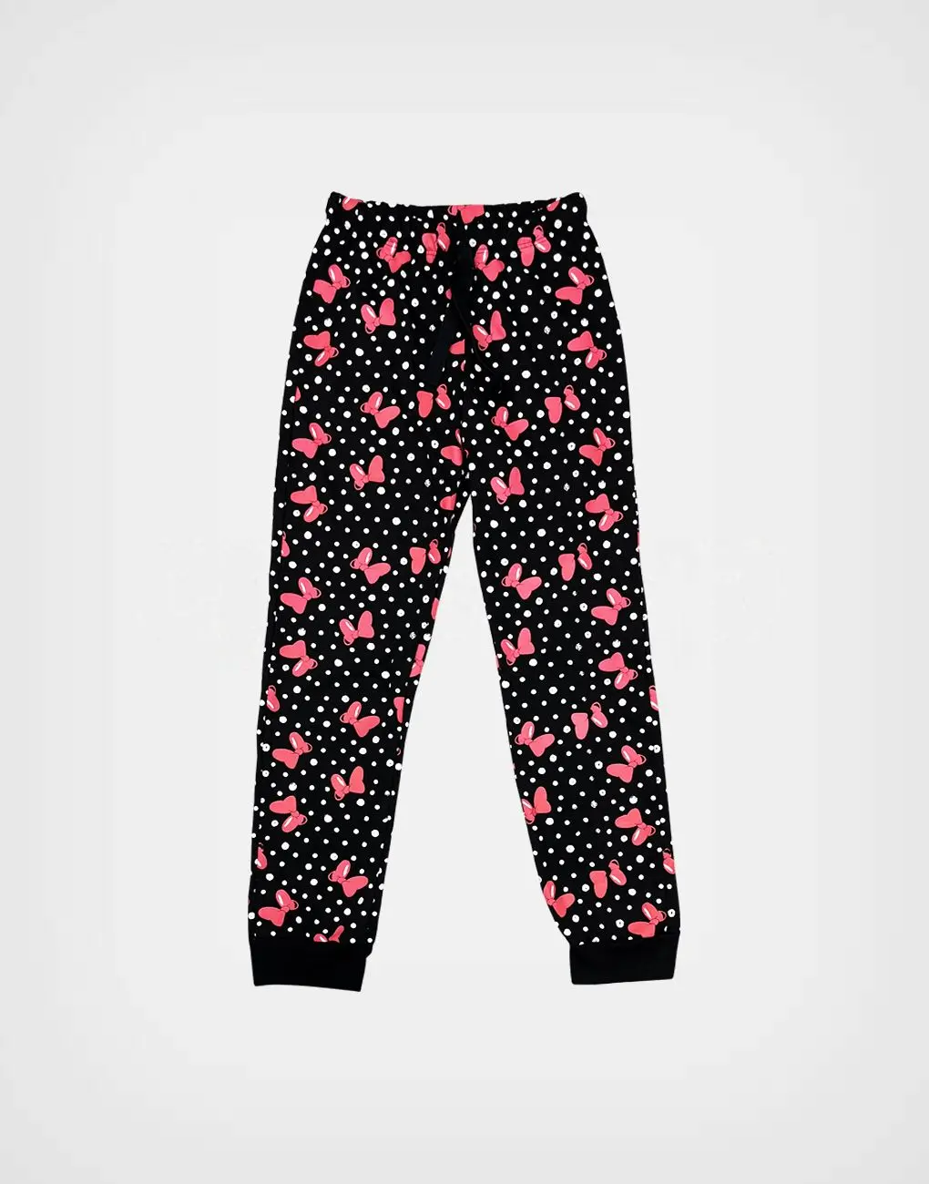 Pijama ML Minnie Mouse Blanco + Negro Para Niñas