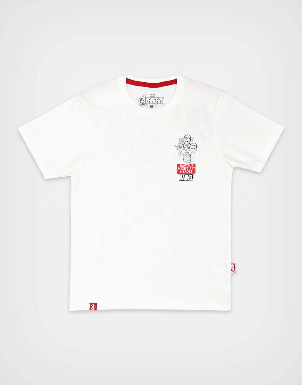 Polo MC Avengers Marfil Para Niños