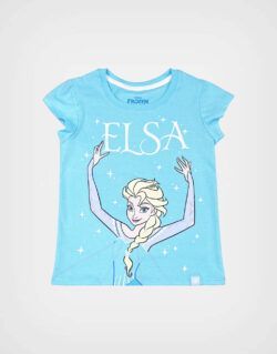 Polo MC Elsa Frozen Celeste Para Niñas