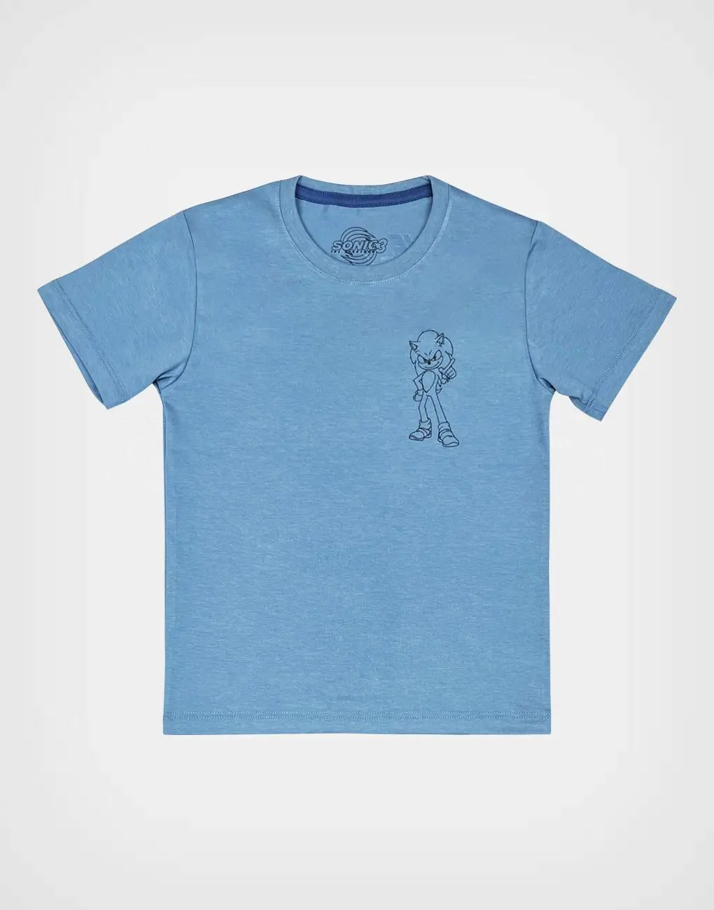 Polo MC Sonic 3 Azul Para Niños