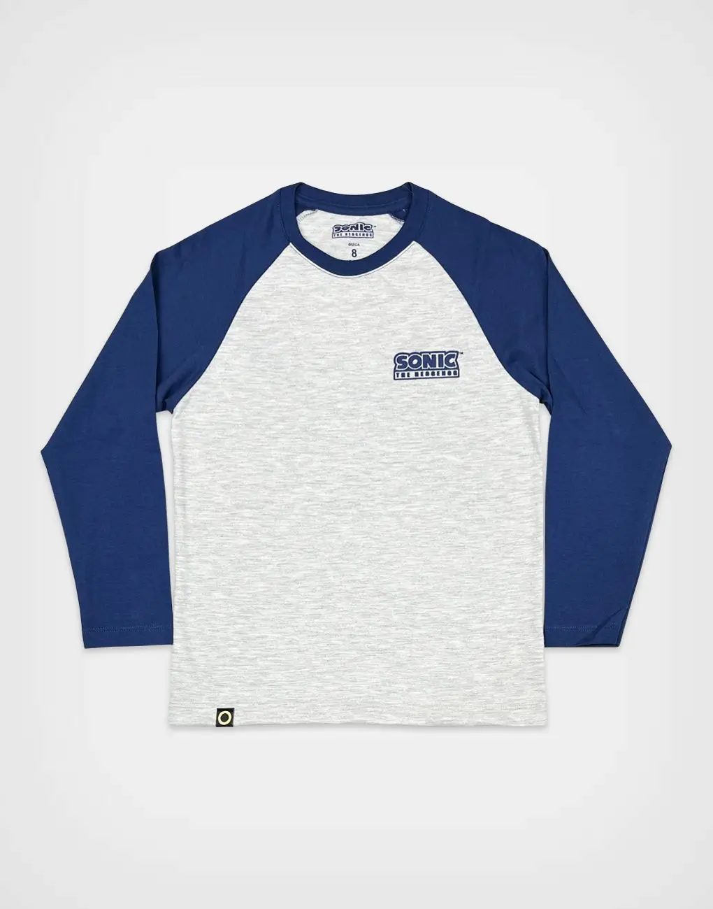 Polo ML Sonic Let´s Roll Gris + Azul Para Niños