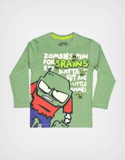 Polo ML Verde Ultra Zombies Brains
