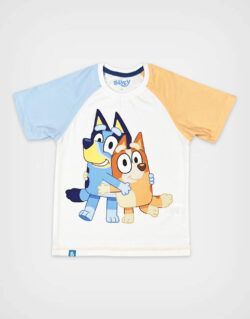 Polo Moda MC Bluey & Bingo Para Niños