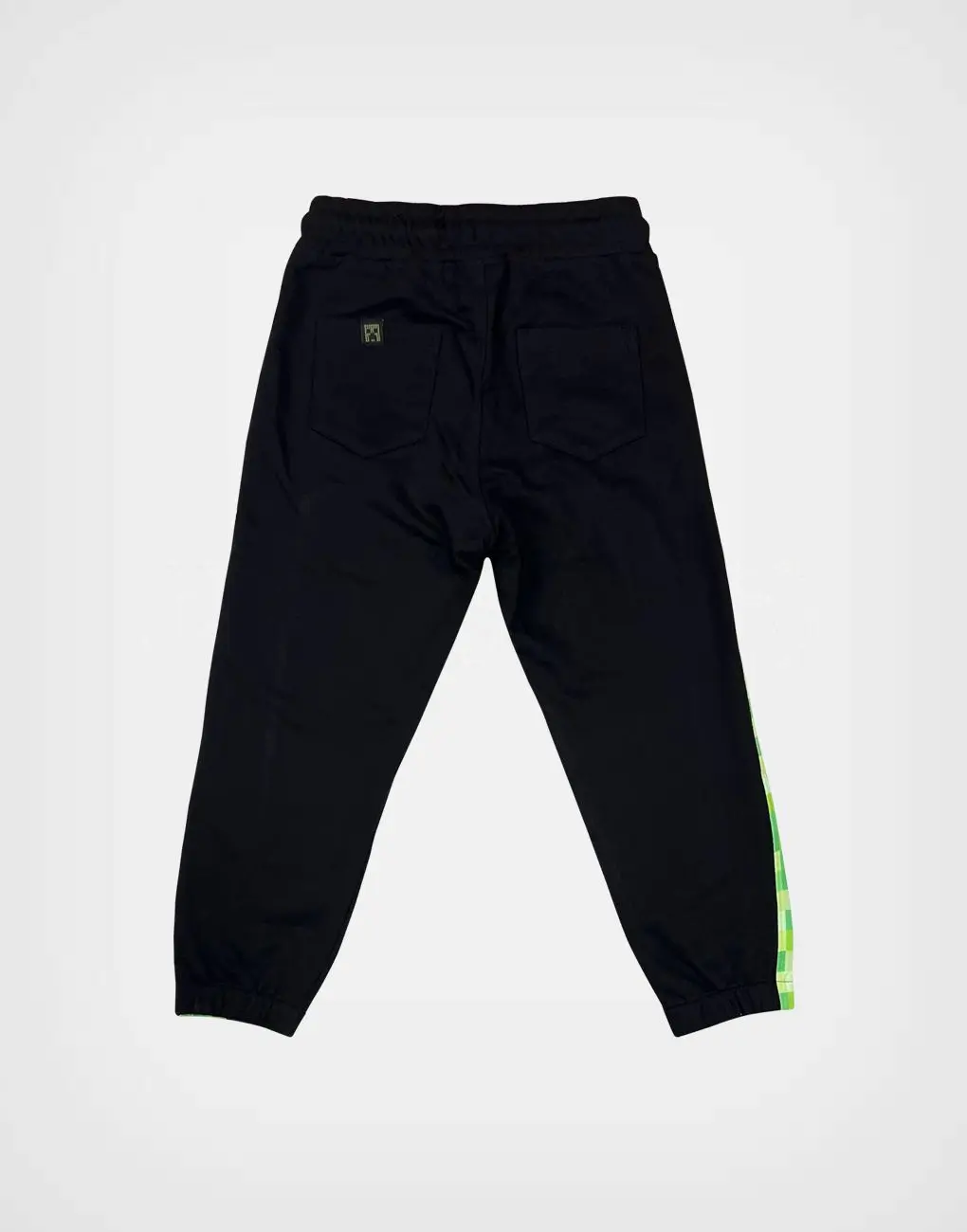Pantalón Jogger Minecraft Color Negro + Verde Para Niños