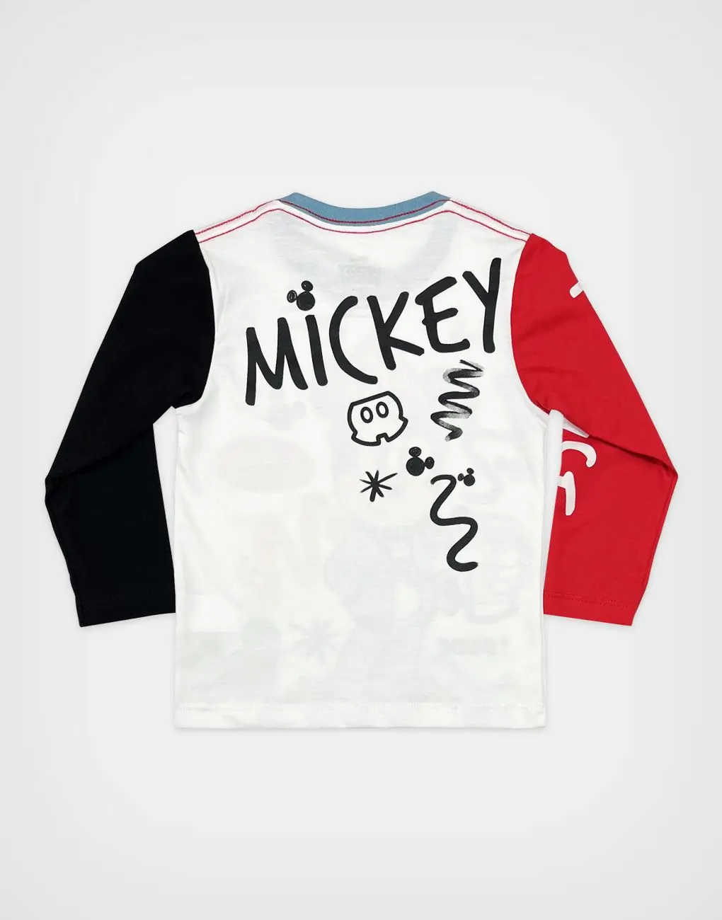 Polo Manga Larga Mickey Mouse Color Marfil Para Niños
