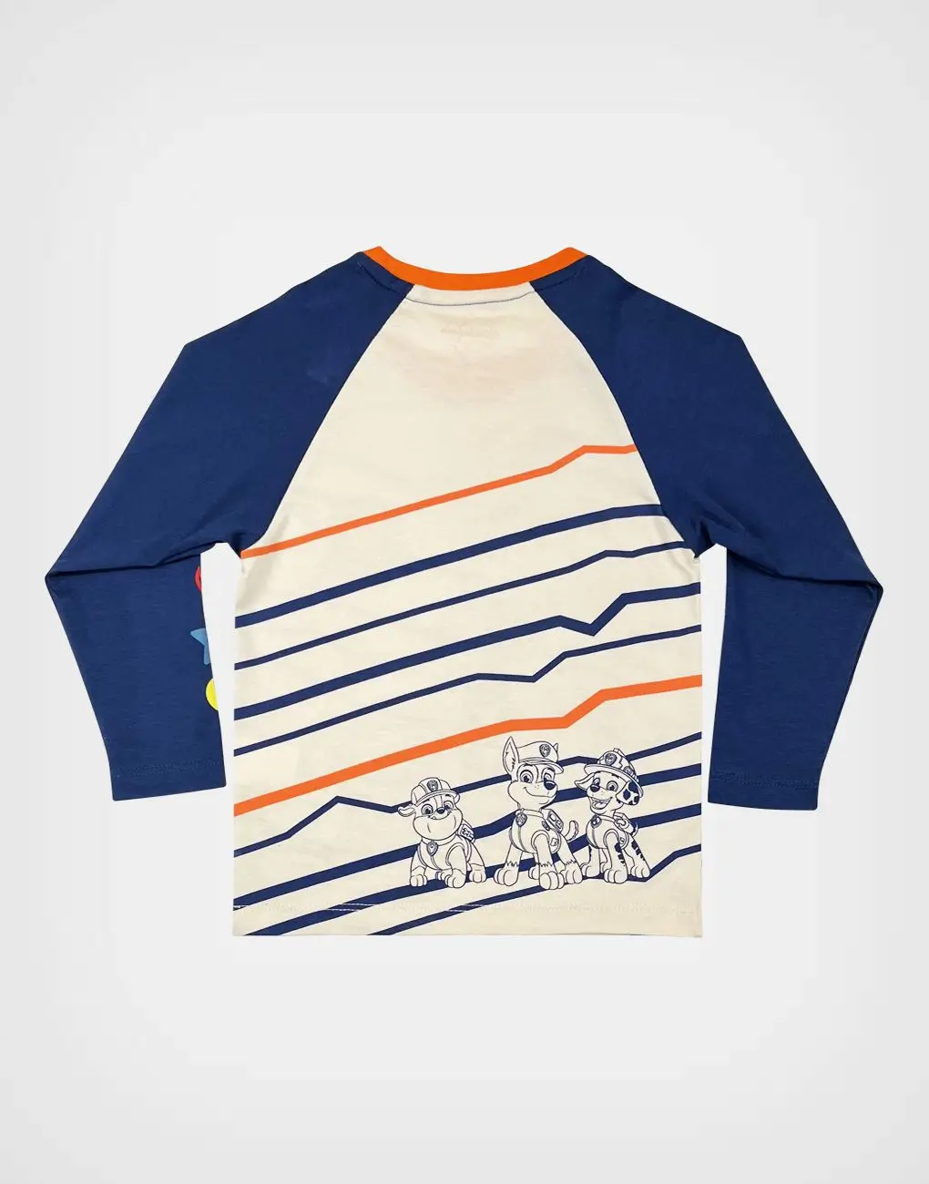 Polo Paw Patrol Manga Larga Color Crema + Azul