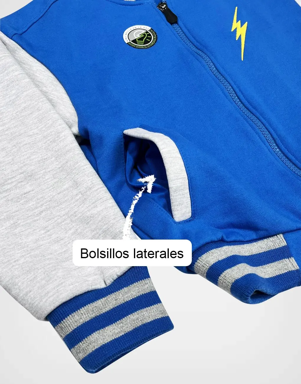 Casaca Bomber Sonic & Tails Color Azul Para Niños